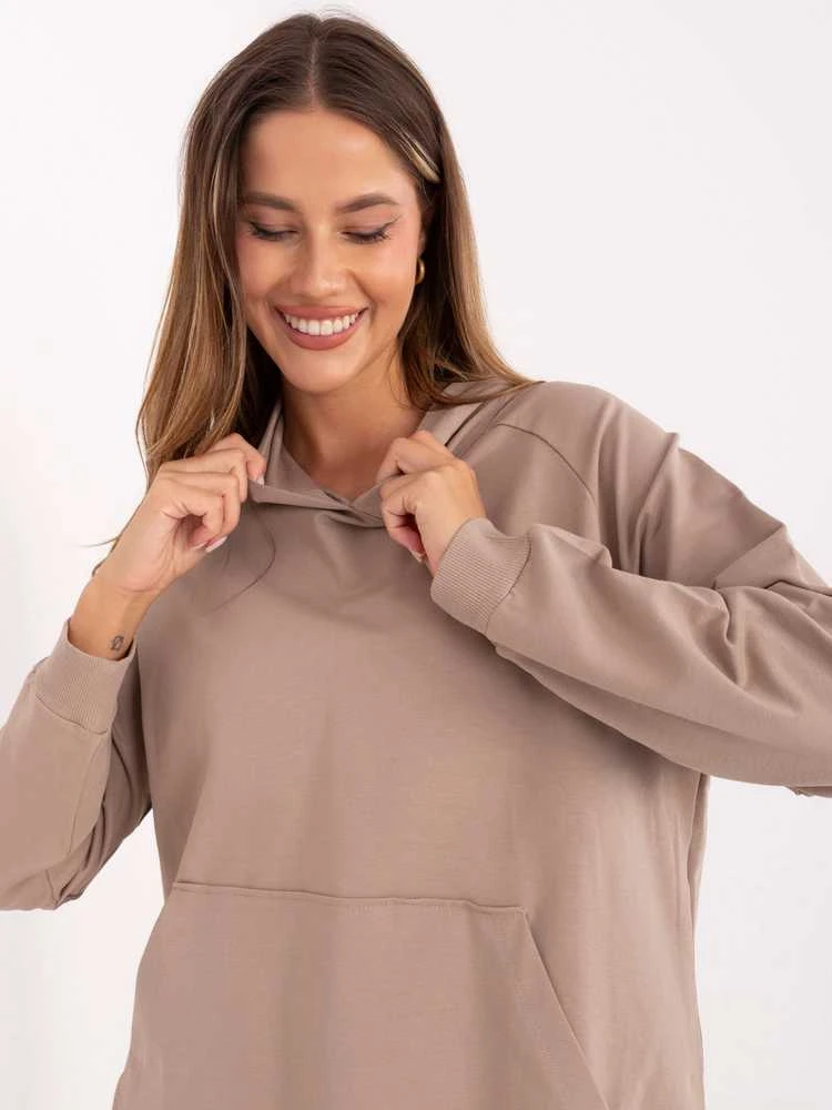 Relevance Bluza-RV-BL-A168.18-ciemny bezowy