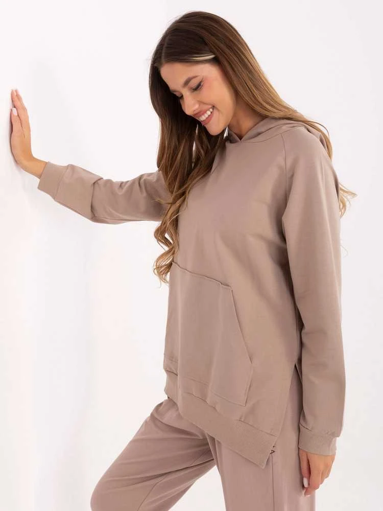 Relevance Bluza-RV-BL-A168.18-ciemny bezowy
