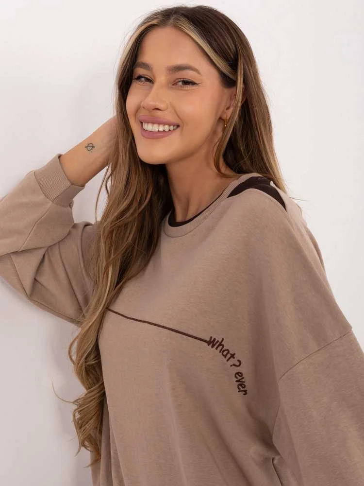 Relevance Bluza-RV-BL-A940.60-ciemny bezowy