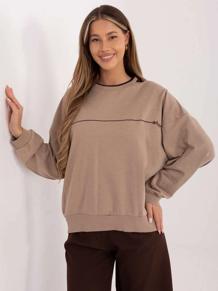Relevance Bluza-RV-BL-A940.60-ciemny bezowy