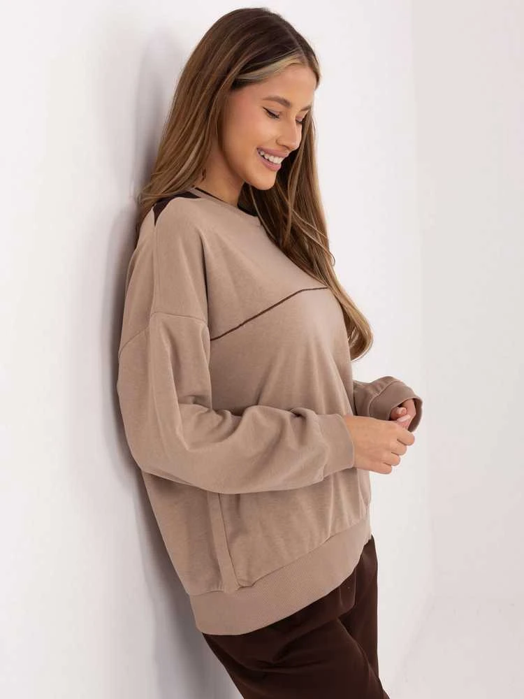 Relevance Bluza-RV-BL-A940.60-ciemny bezowy