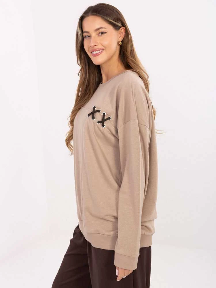 Relevance Bluza-RV-BL-A941.58-ciemny bezowy