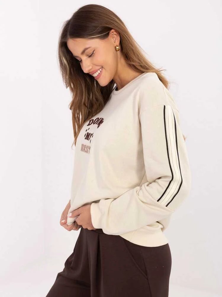 Relevance Bluza-RV-BL-A942.62-jasny smėlio spalva
