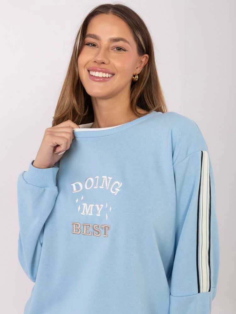 Relevance Bluza-RV-BL-A942.62-šviesiai mėlyna