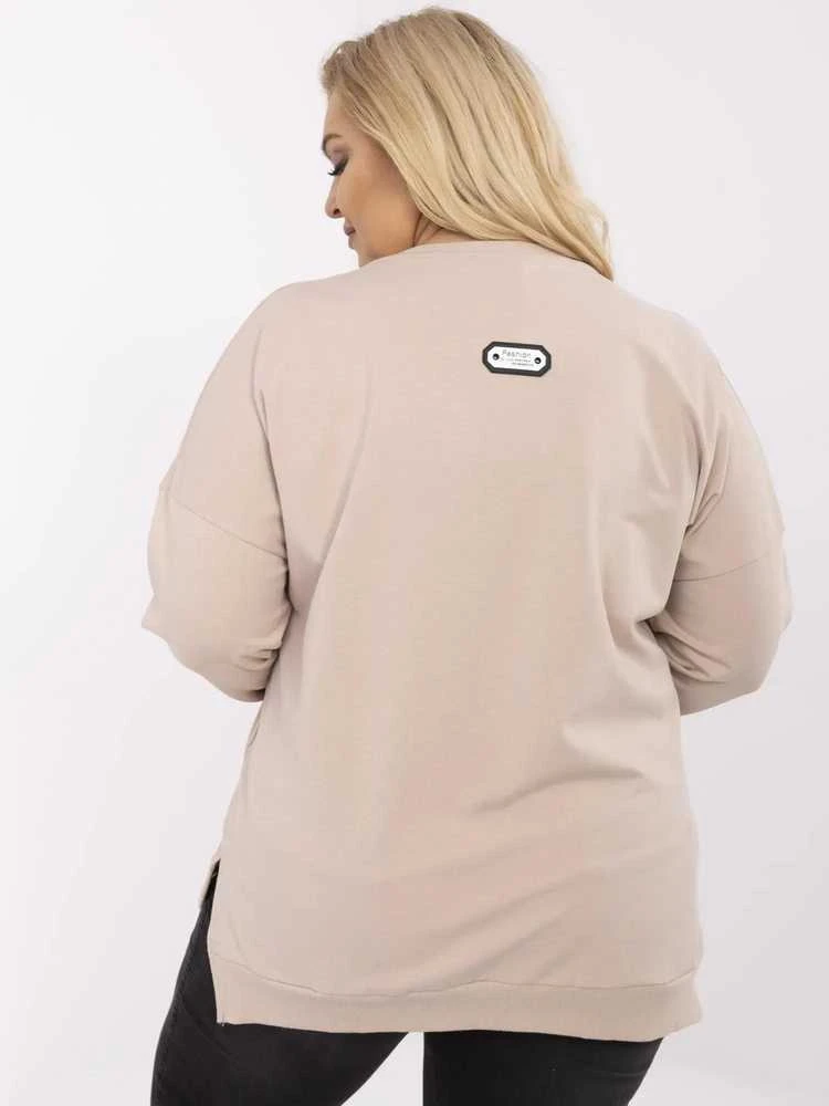 Relevance Bluza-RV-BZ-A599.82-smėlio spalva