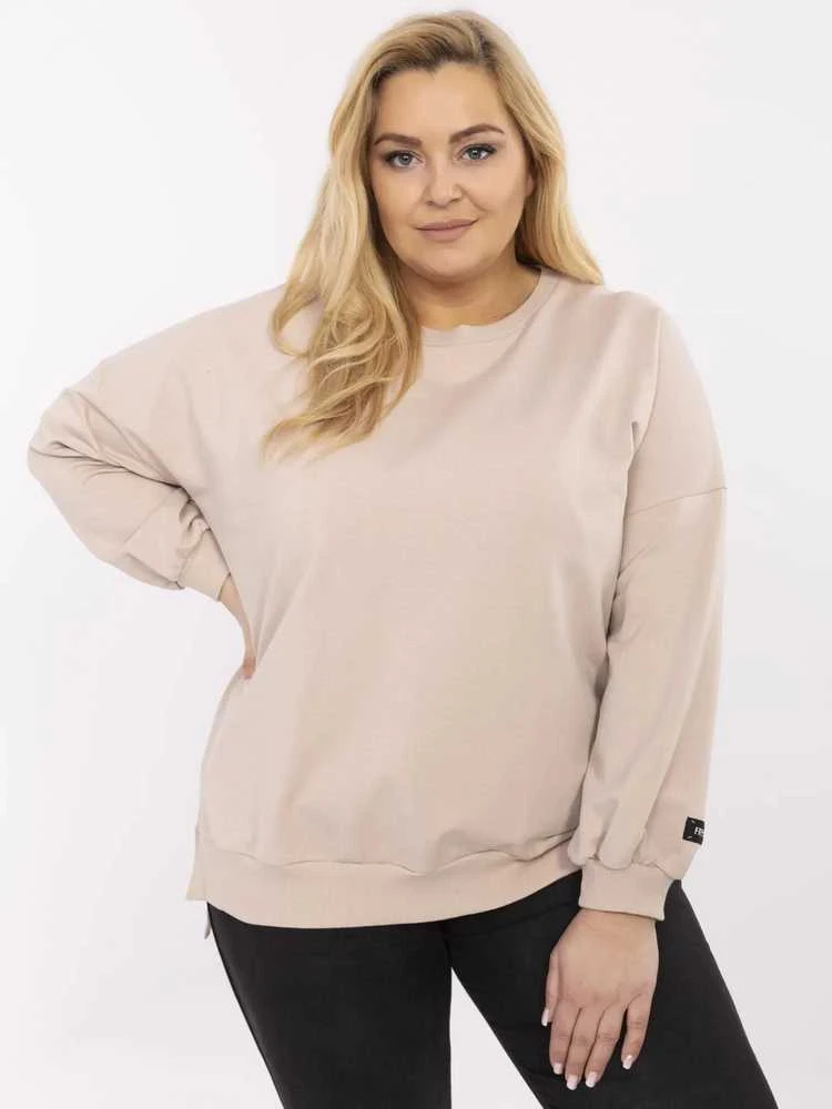 Relevance Bluza-RV-BZ-A599.82-smėlio spalva