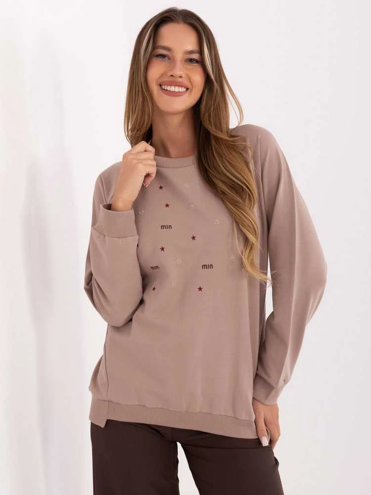 Relevance Bluzka-RV-BZ-A876.52-ciemny bezowy