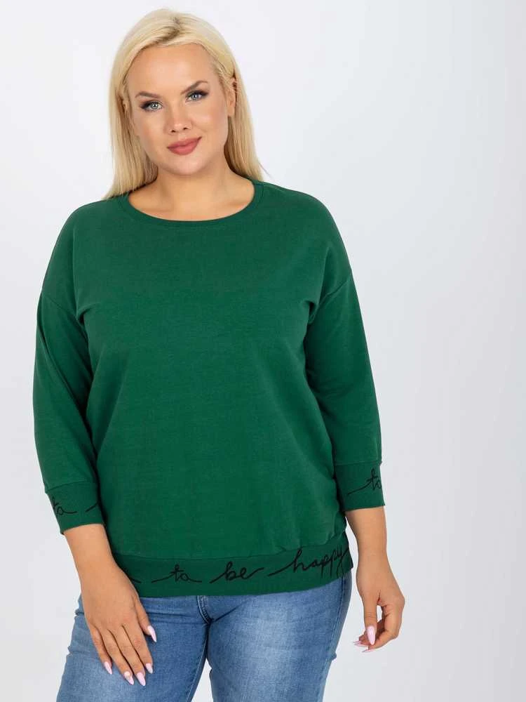 Relevance Megztinis-RV-BL-5978.06P-juoda-žalia