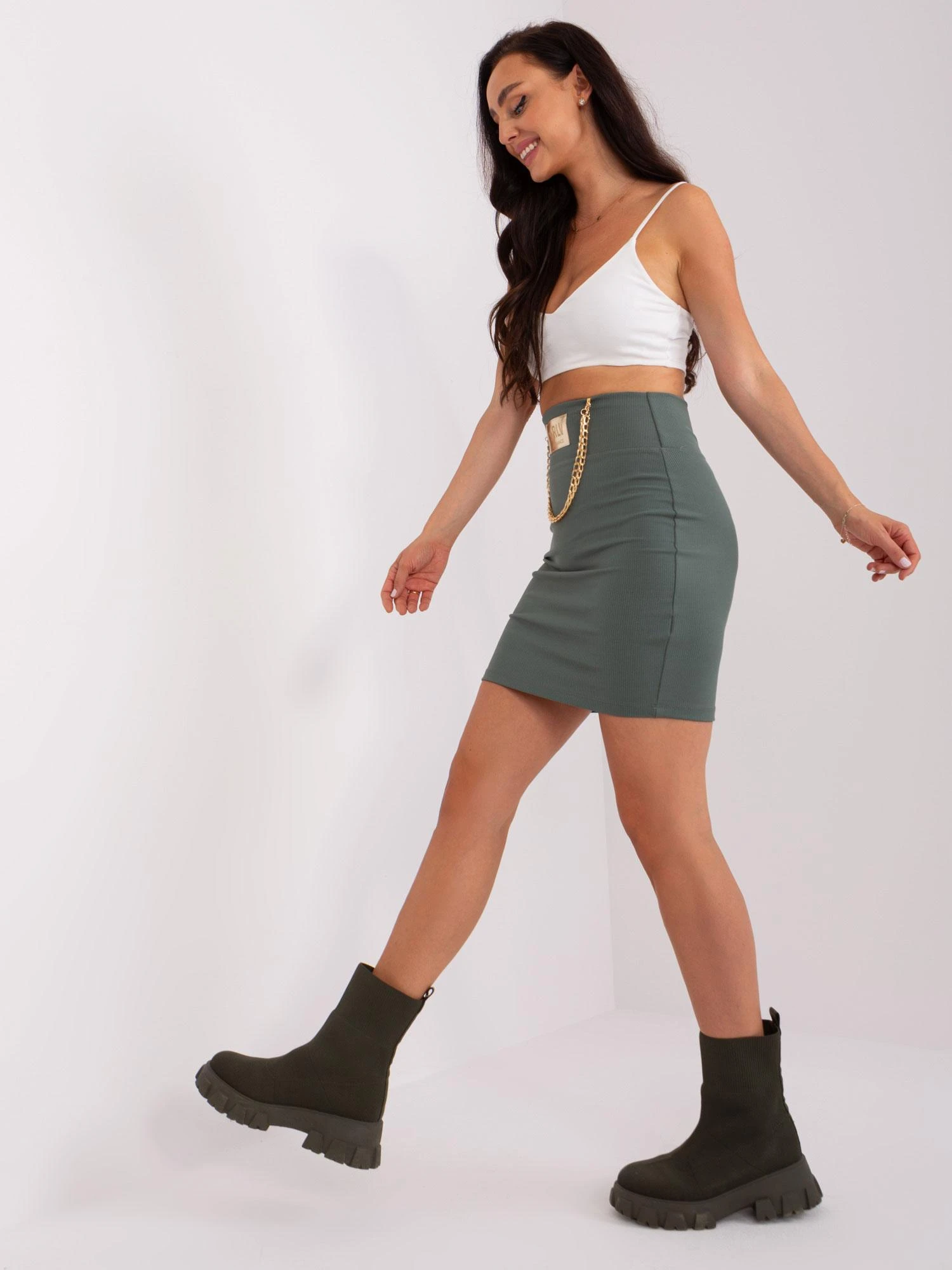 Relevance Spódnica-RV-SD-9029.32P-khaki