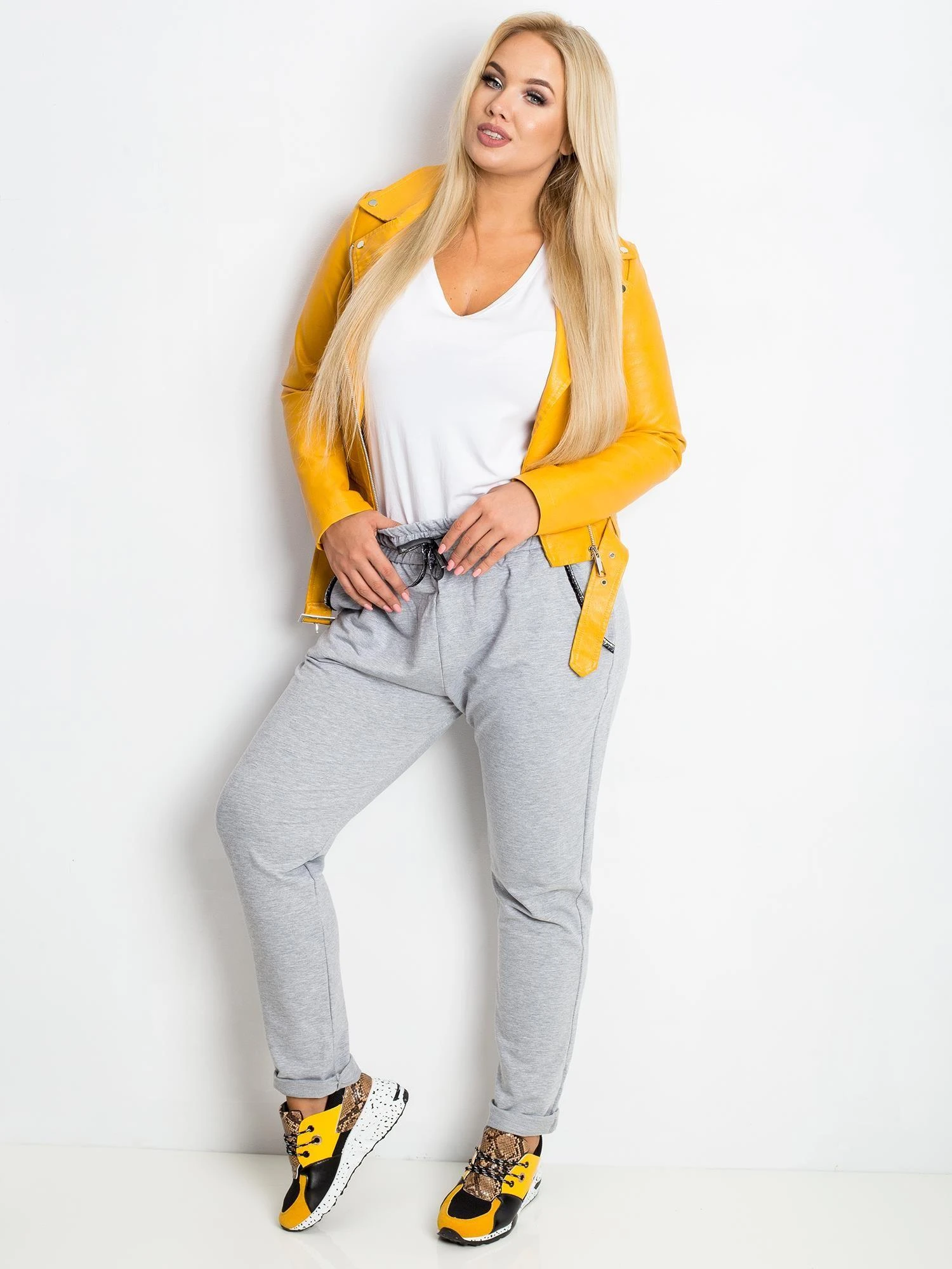 Relevance Sportinės kelnės-RV-DR-4765.52-pilkos