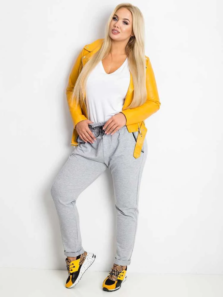 Relevance Sportinės kelnės-RV-DR-4765.52-pilkos