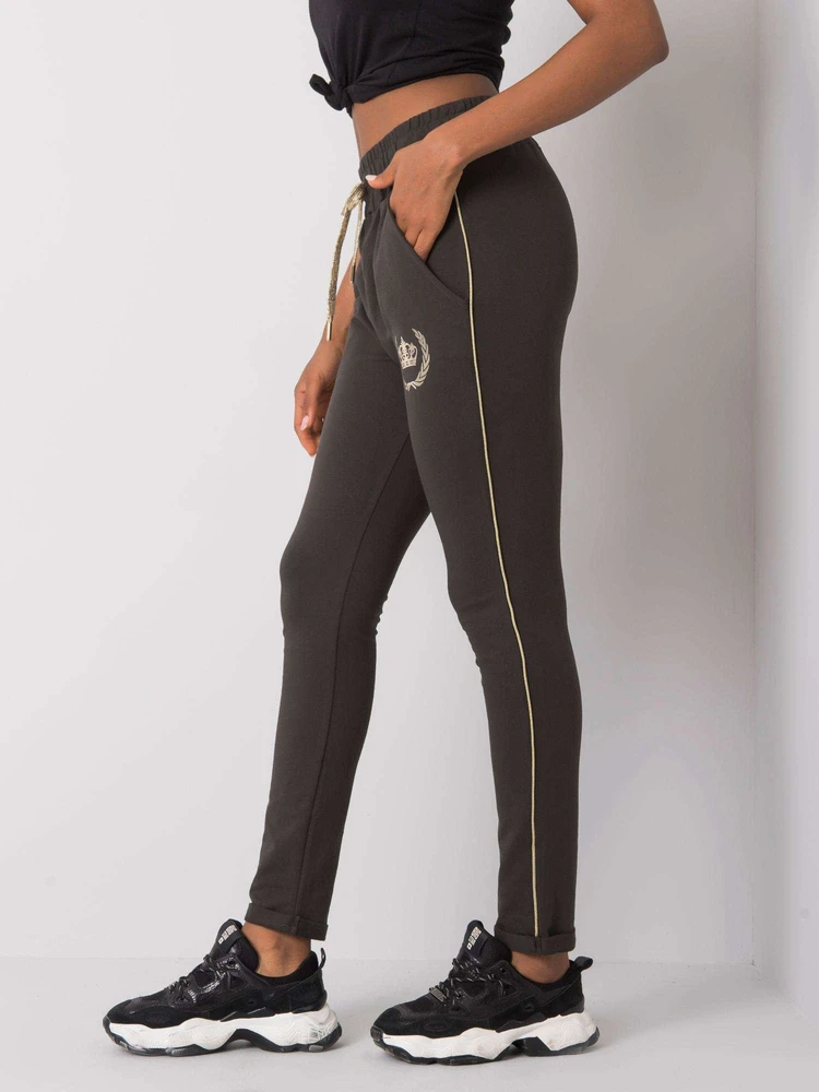 Relevance Sportinės kelnės-RV-DR-6450.17-ciemny khaki