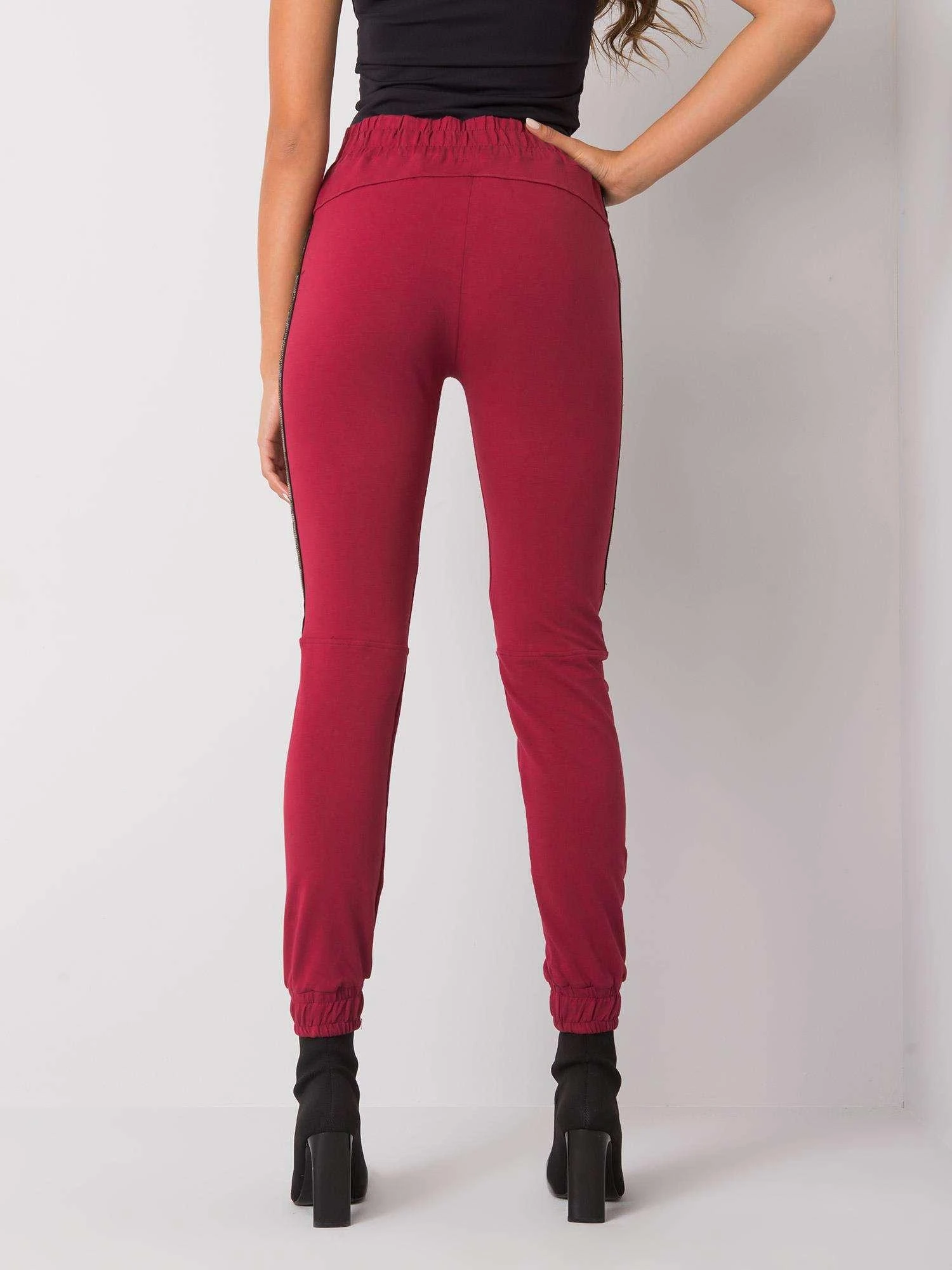 Relevance Sportiniai kelnaitės-RV-DR-6891.54-bordo