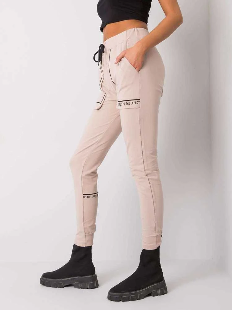 Relevance Sportinės kelnės-RV-DR-7035.70-smėlio spalvos
