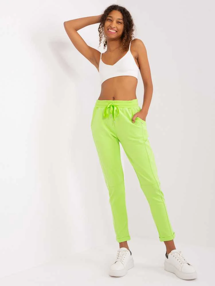 Relevance Sportinės kelnės-RV-DR-7517.22-lime