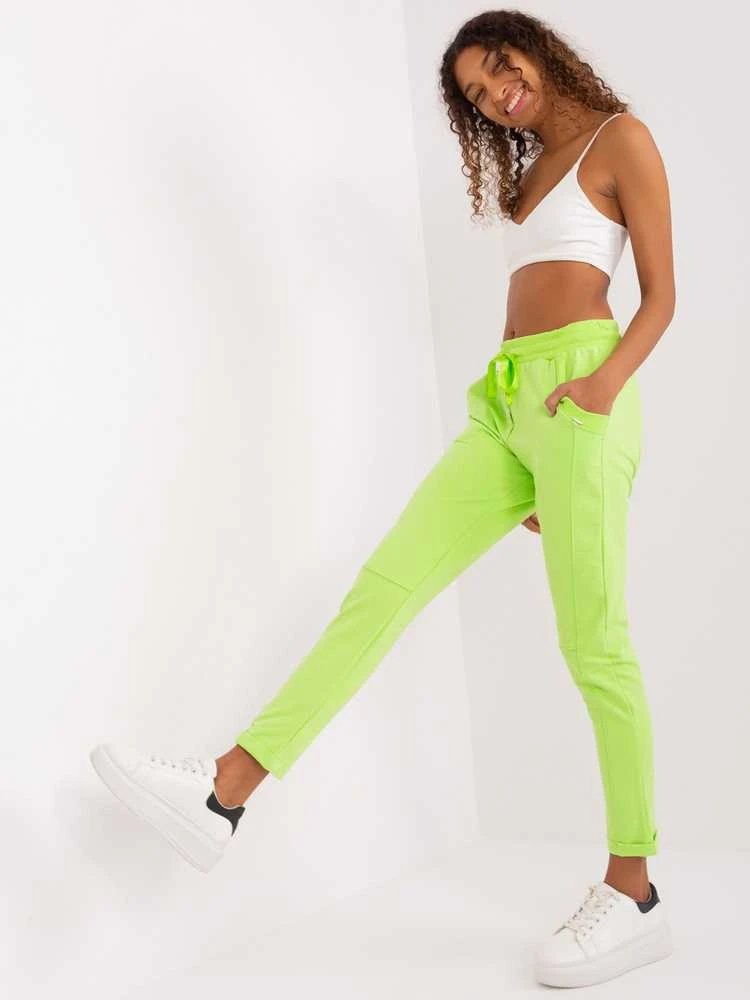 Relevance Sportinės kelnės-RV-DR-7517.22-lime