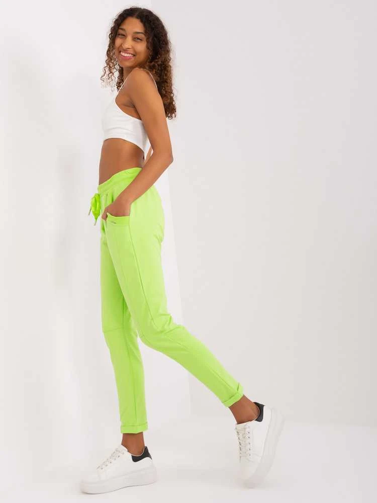 Relevance Sportinės kelnės-RV-DR-7517.22-lime