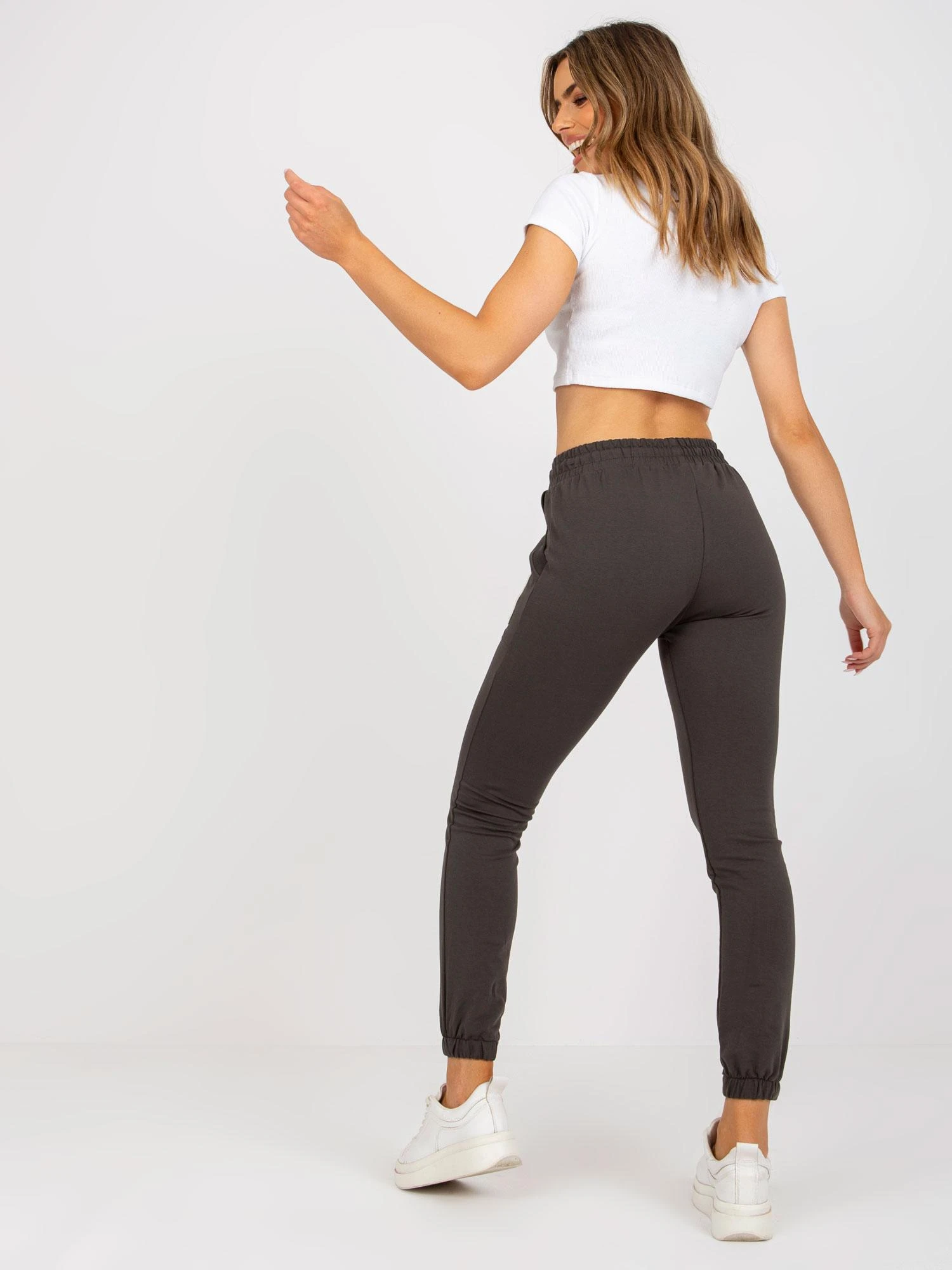 Relevance Sportinės kelnės - RV-DR-7859.02P - tamsi chaki