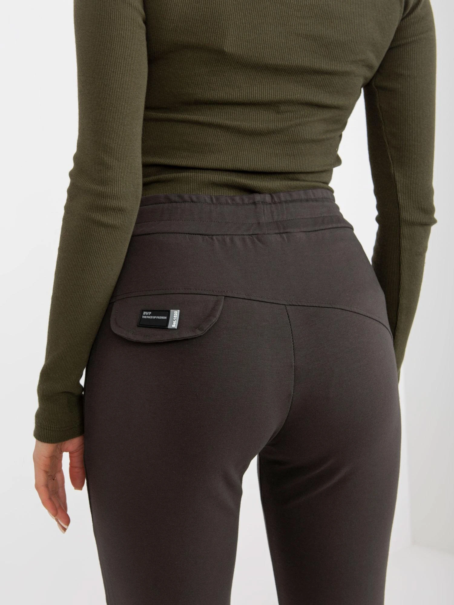Relevance Sportinės kelnės - RV-DR-8369.89P - tamsi chaki