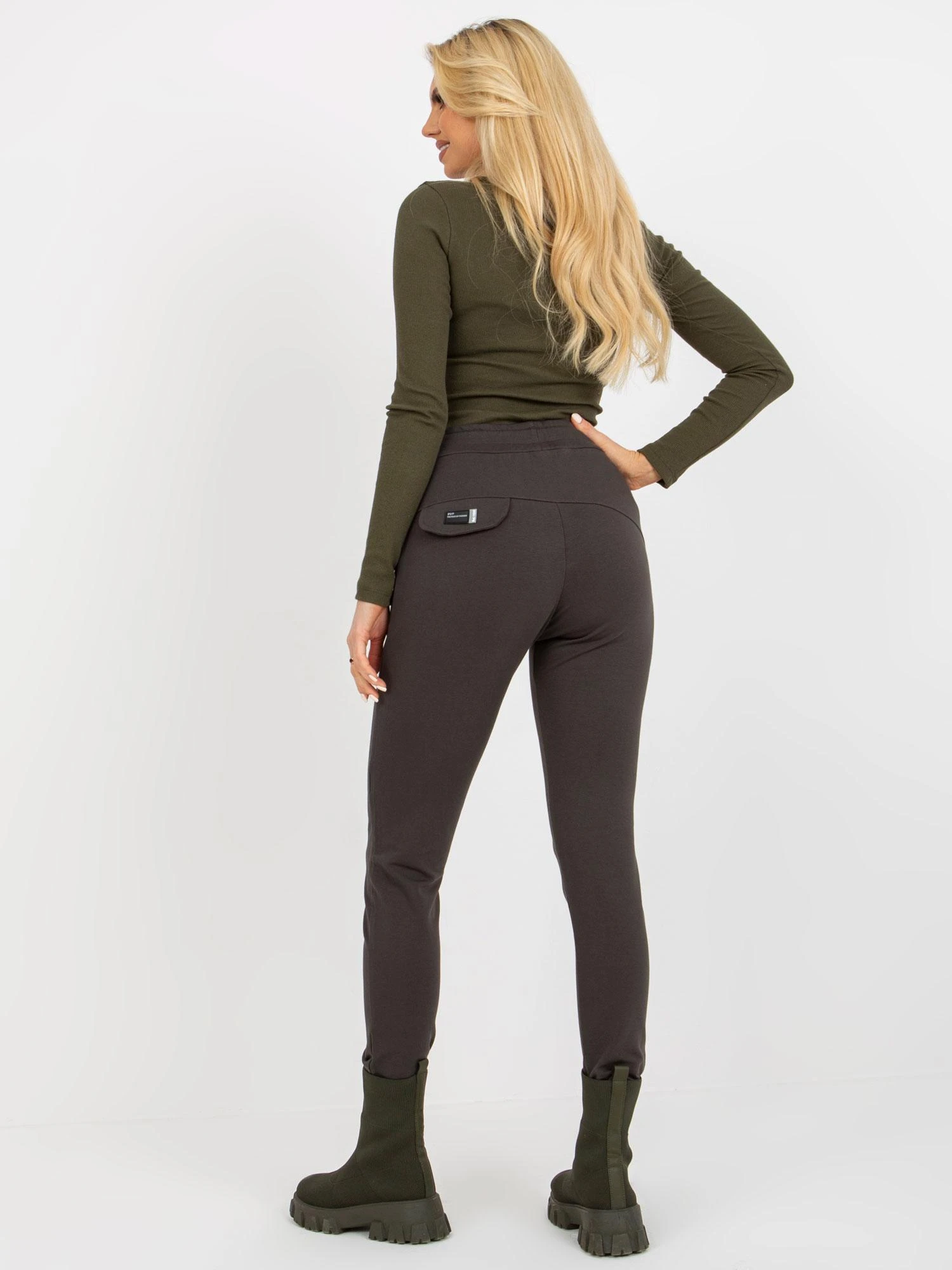 Relevance Sportinės kelnės - RV-DR-8369.89P - tamsi chaki