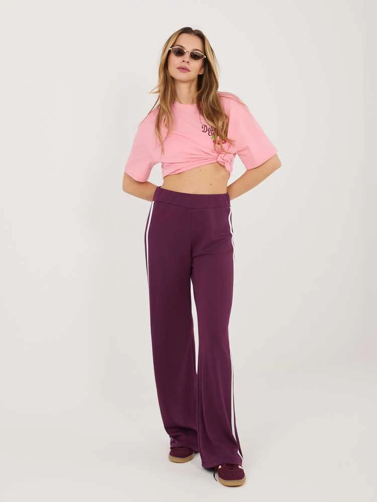 Relevance Sportinės kelnės-RV-DR-A1239.98-ciemny violetinė