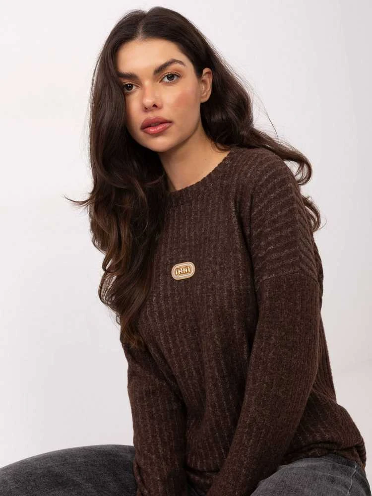 Relevance Sweter-RV-SW-A1026.52-ruda