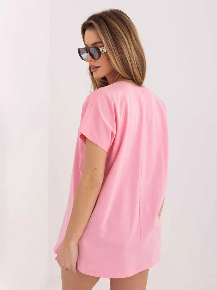 Relevance T-shirt-RV-TS-A1206.84-jasny rožinė