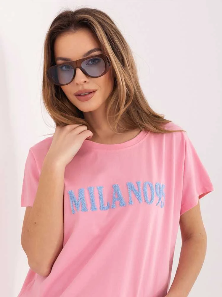 Relevance T-shirt-RV-TS-A1206.84-jasny rožinė