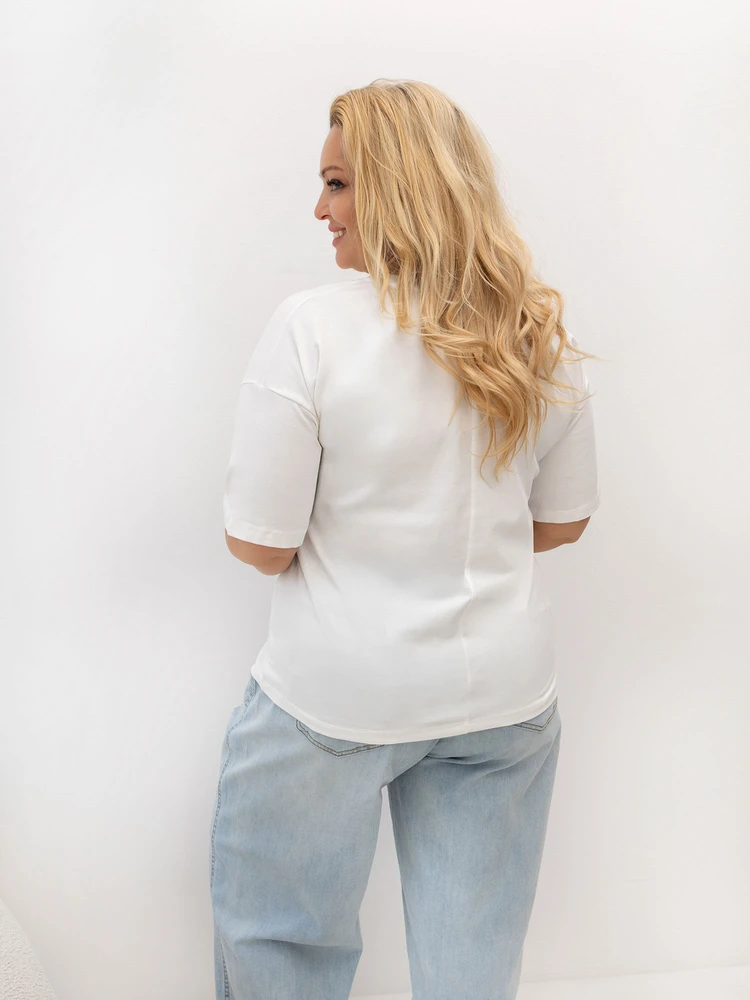 Relevance T-shirt-RV-TS-A1331.29P-ecru