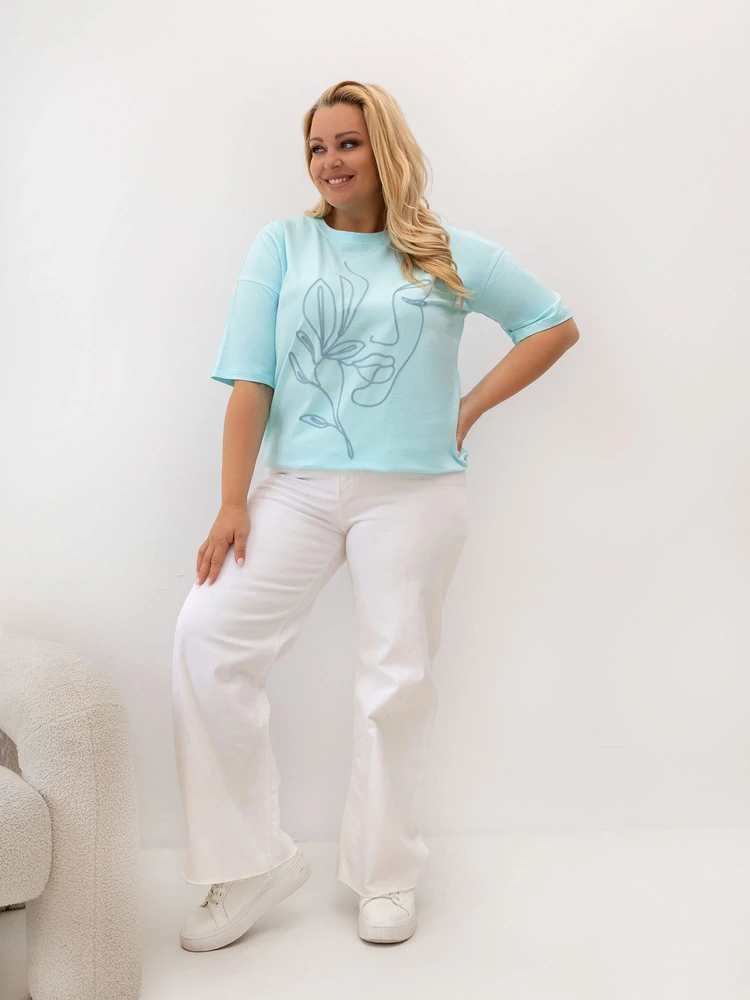 Relevance T-shirt-RV-TS-A1331.29P-mietowy