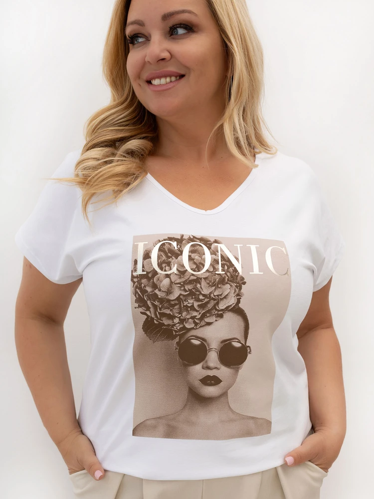 Relevance T-shirt-RV-TS-A1384.08P-balta