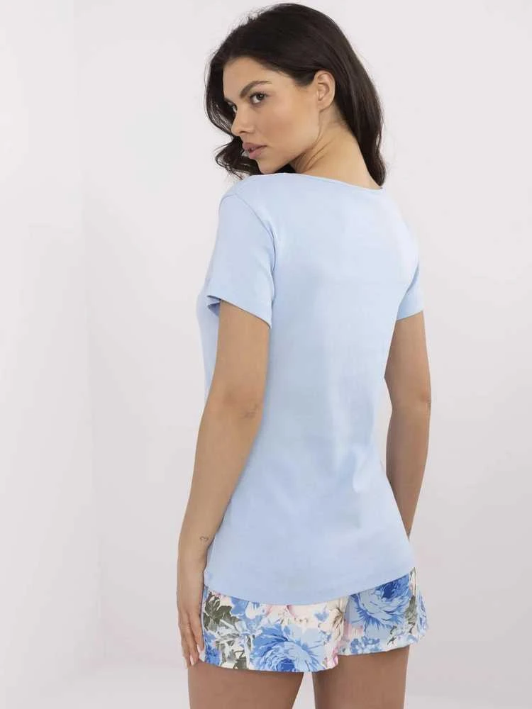 Relevance T-shirt-RV-TS-A557.66P-šviesiai mėlyna