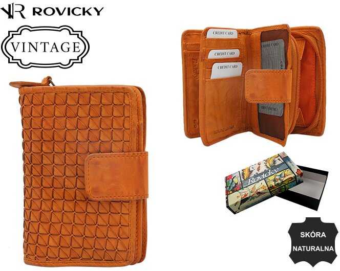 Rovicky Portfel damski sk&oacute;rzany R-N109-ZPT