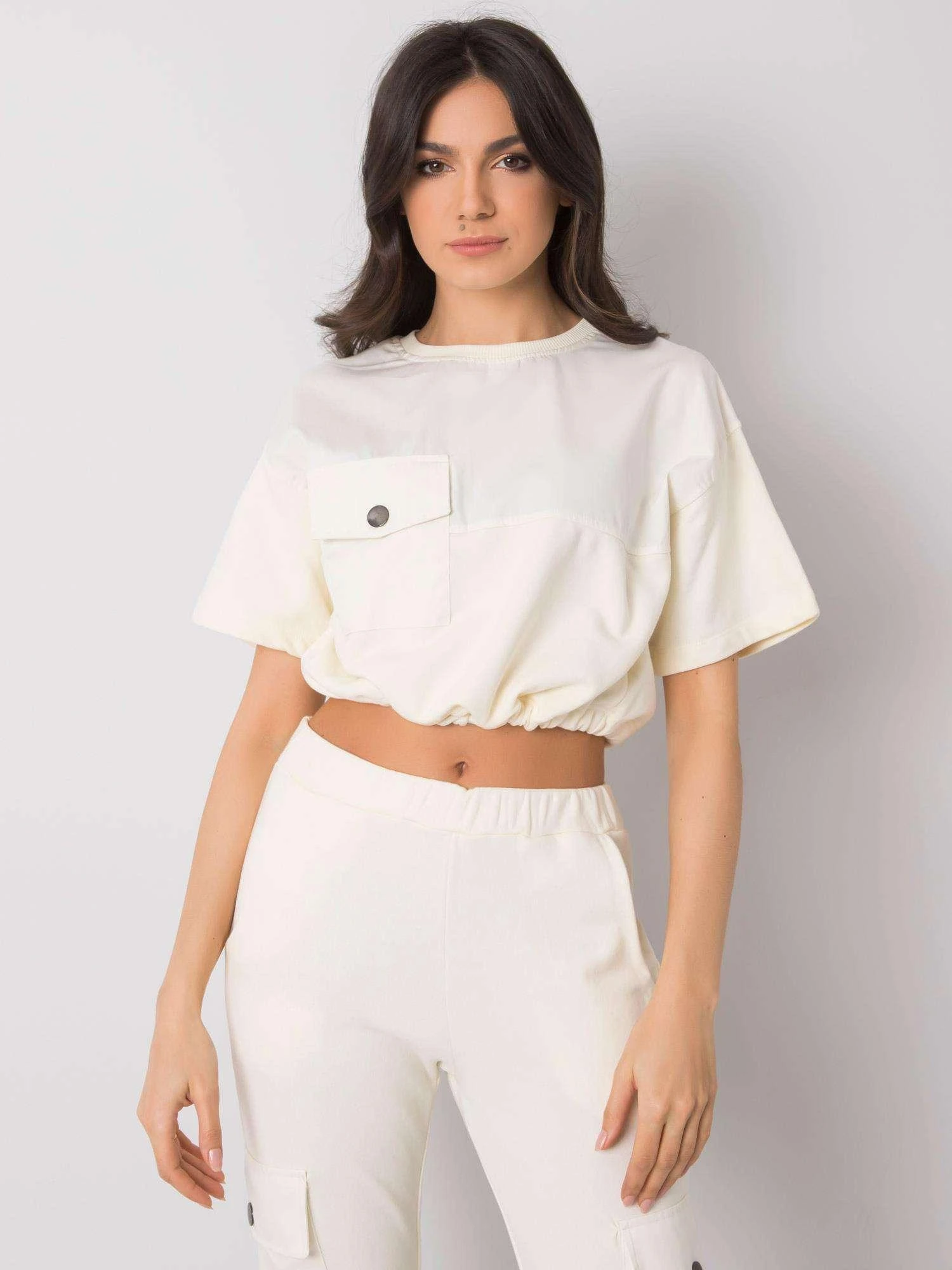 Rue Paris Megztinis-217-BL-24290.81P-ekru