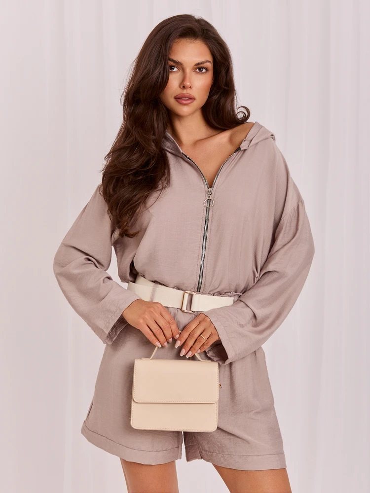 Rue Paris Bluza-IT-BL-10362.24-ciemny bezowy