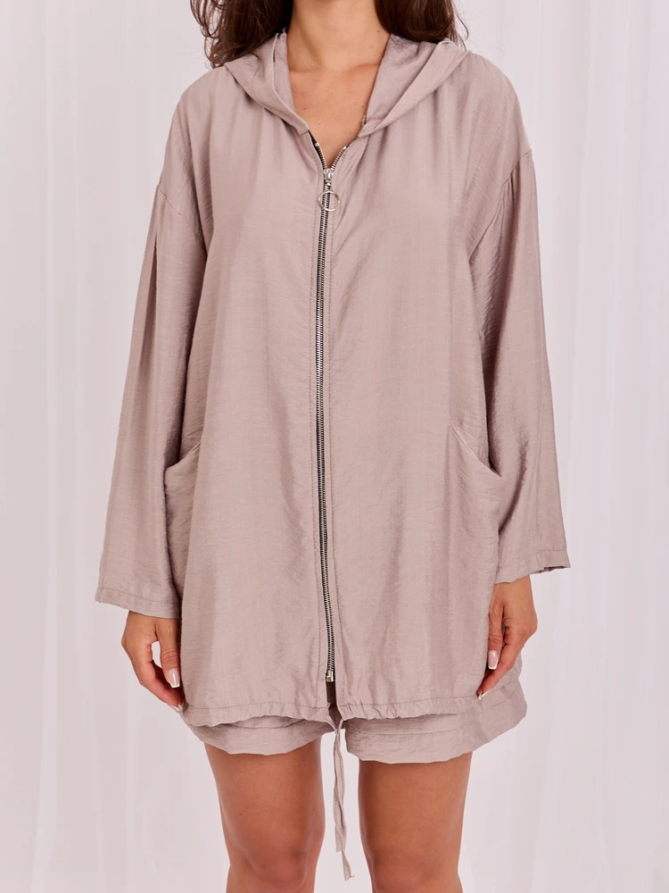 Rue Paris Bluza-IT-BL-10362.24-ciemny bezowy