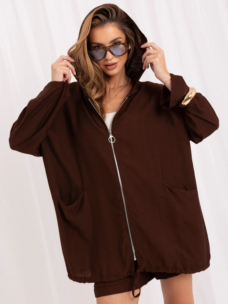 Rue Paris Bluza-IT-BL-10362.24-ciemny ruda
