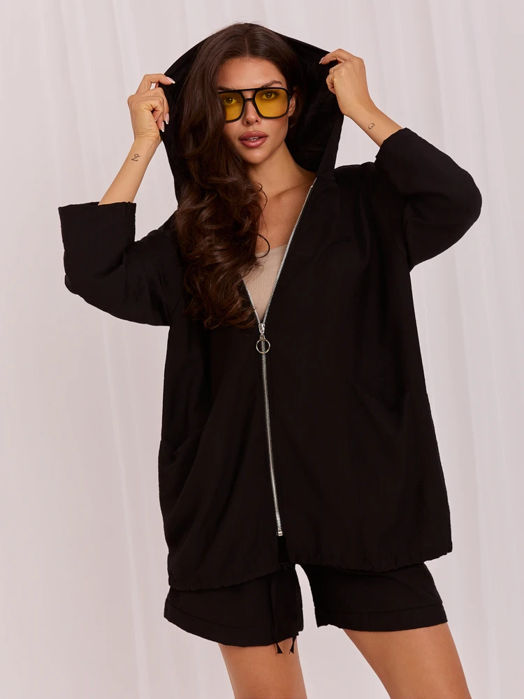 Rue Paris Bluza-IT-BL-10362.24-juoda