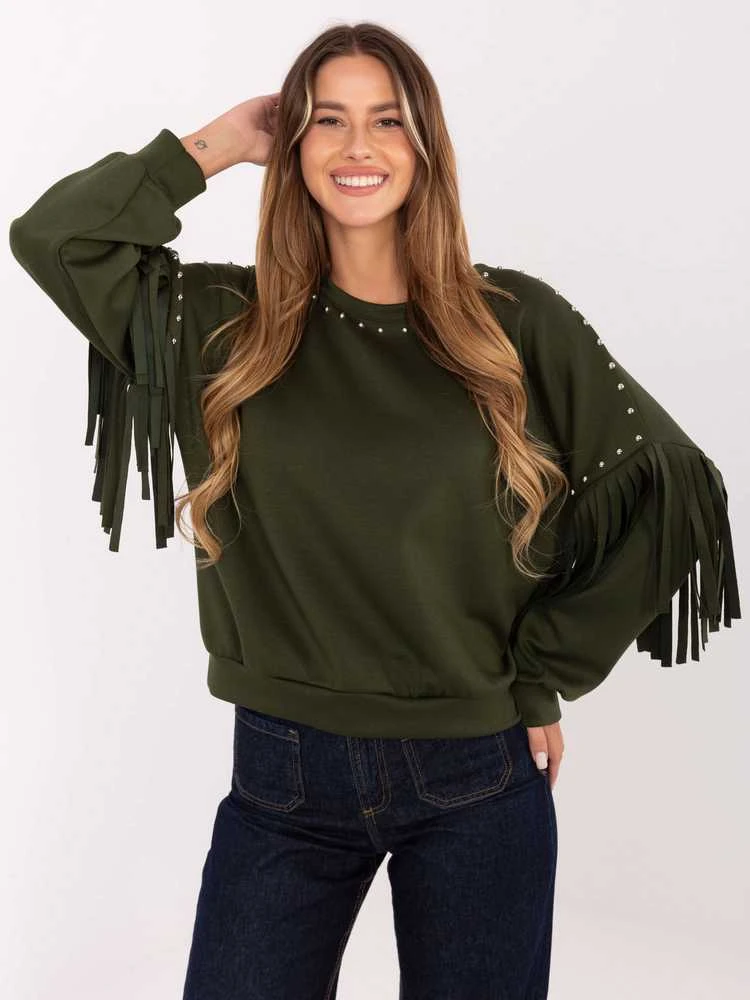 Rue Paris Džemperis moterims -IT-BL-21731.85-khaki