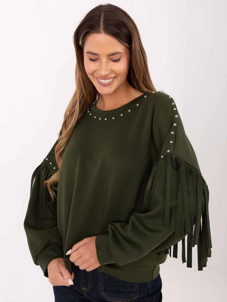 Rue Paris Džemperis moterims -IT-BL-21731.85-khaki