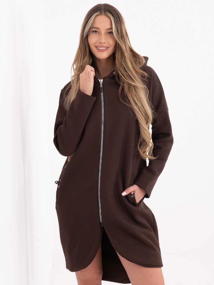 Rue Paris Bluza-RV-BL-4858-1.99P-ciemny ruda