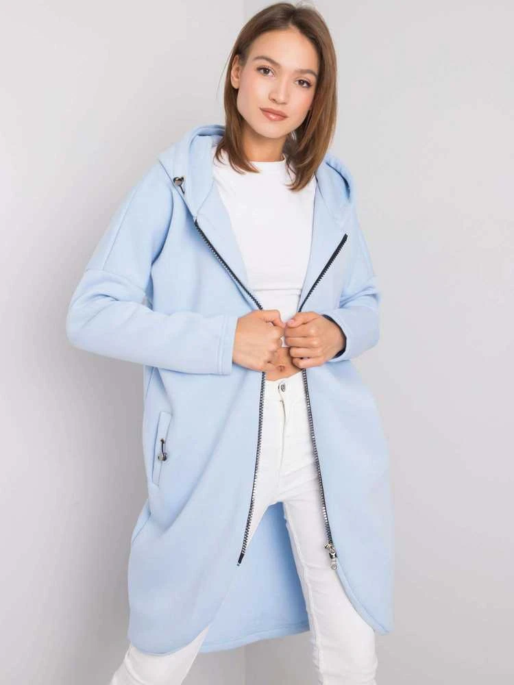 Rue Paris Bluza-RV-BL-4858-1.99P-šviesiai mėlyna