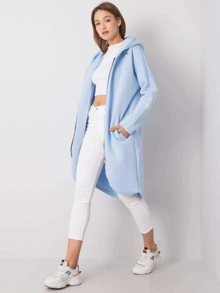 Rue Paris Bluza-RV-BL-4858-1.99P-šviesiai mėlyna