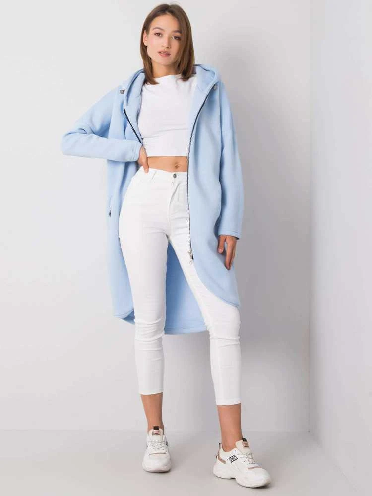 Rue Paris Bluza-RV-BL-4858-1.99P-šviesiai mėlyna