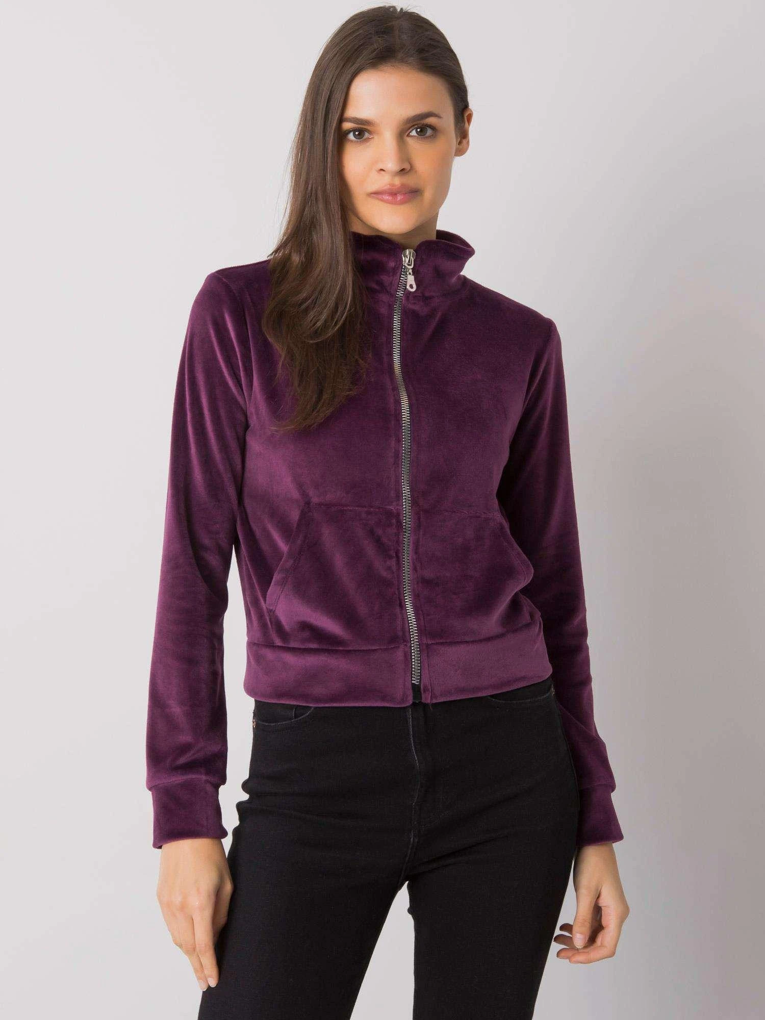 Rue Paris Megztinis-RV-BL-7303.98P-tamsiai violetinis