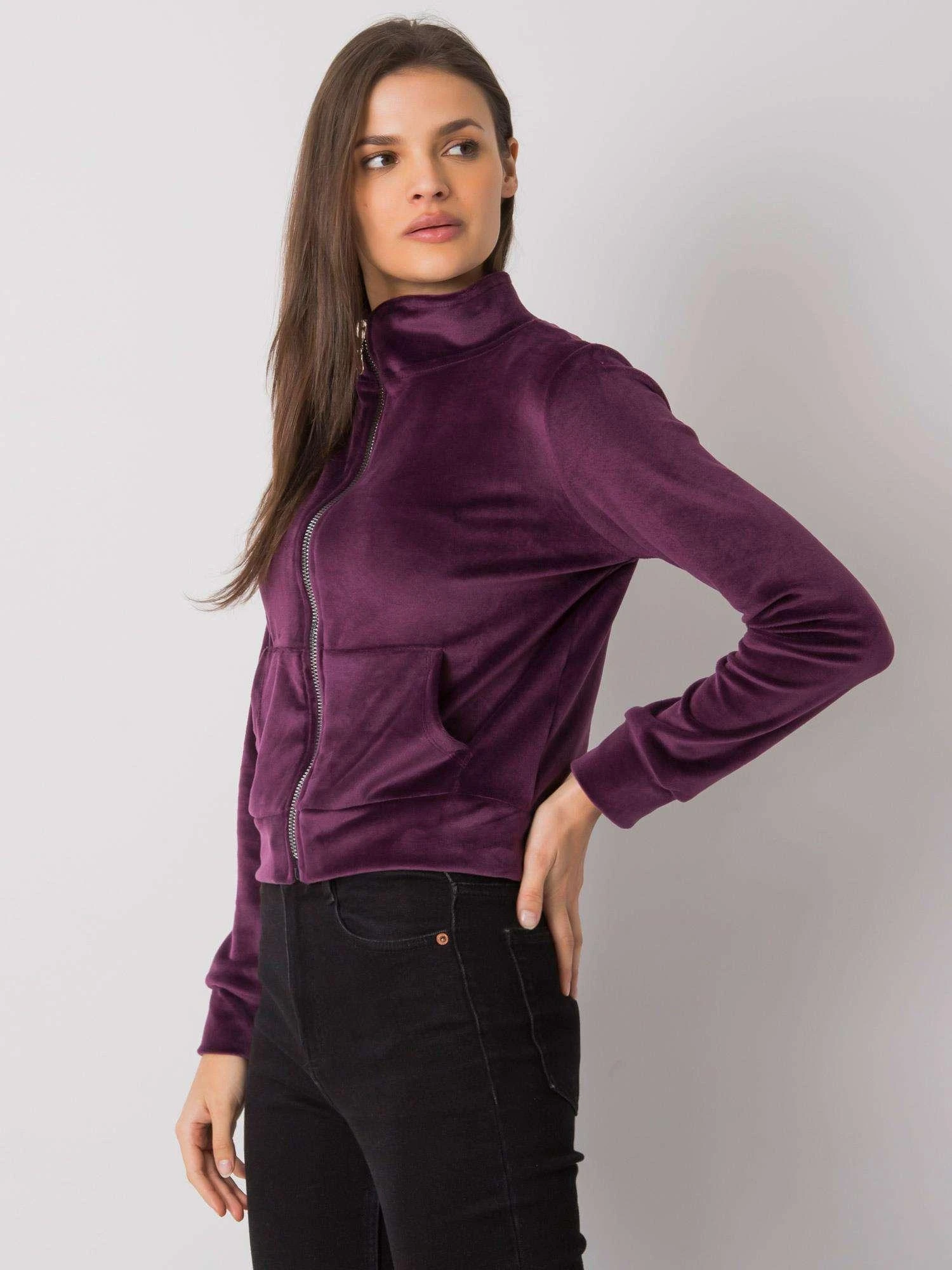 Rue Paris Megztinis-RV-BL-7303.98P-tamsiai violetinis