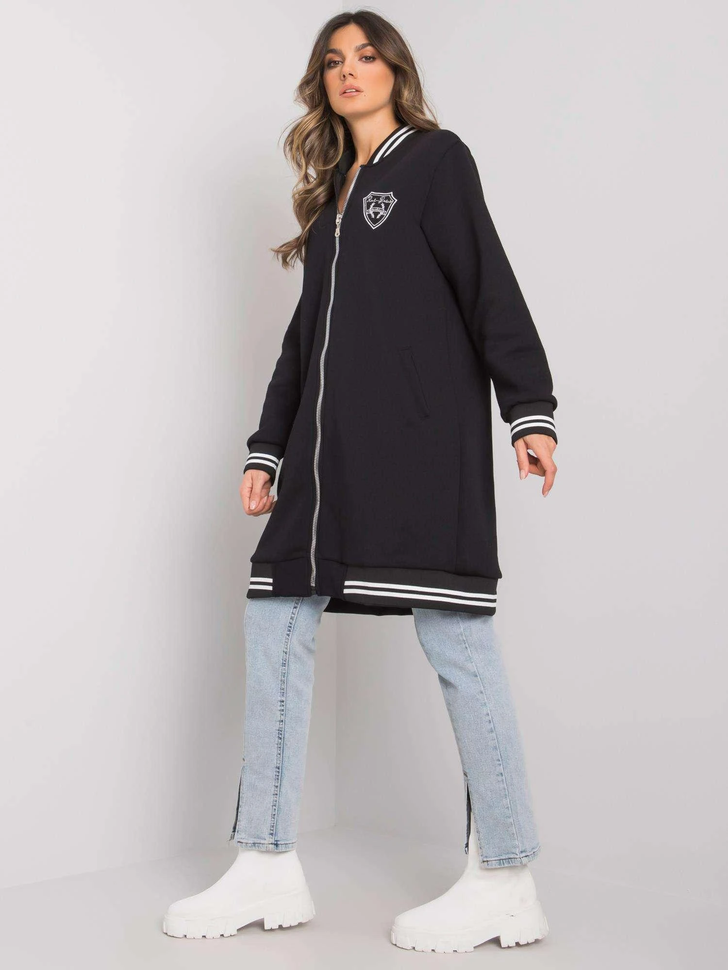 Rue Paris Megztinis-RV-BL-7350.28-juodas