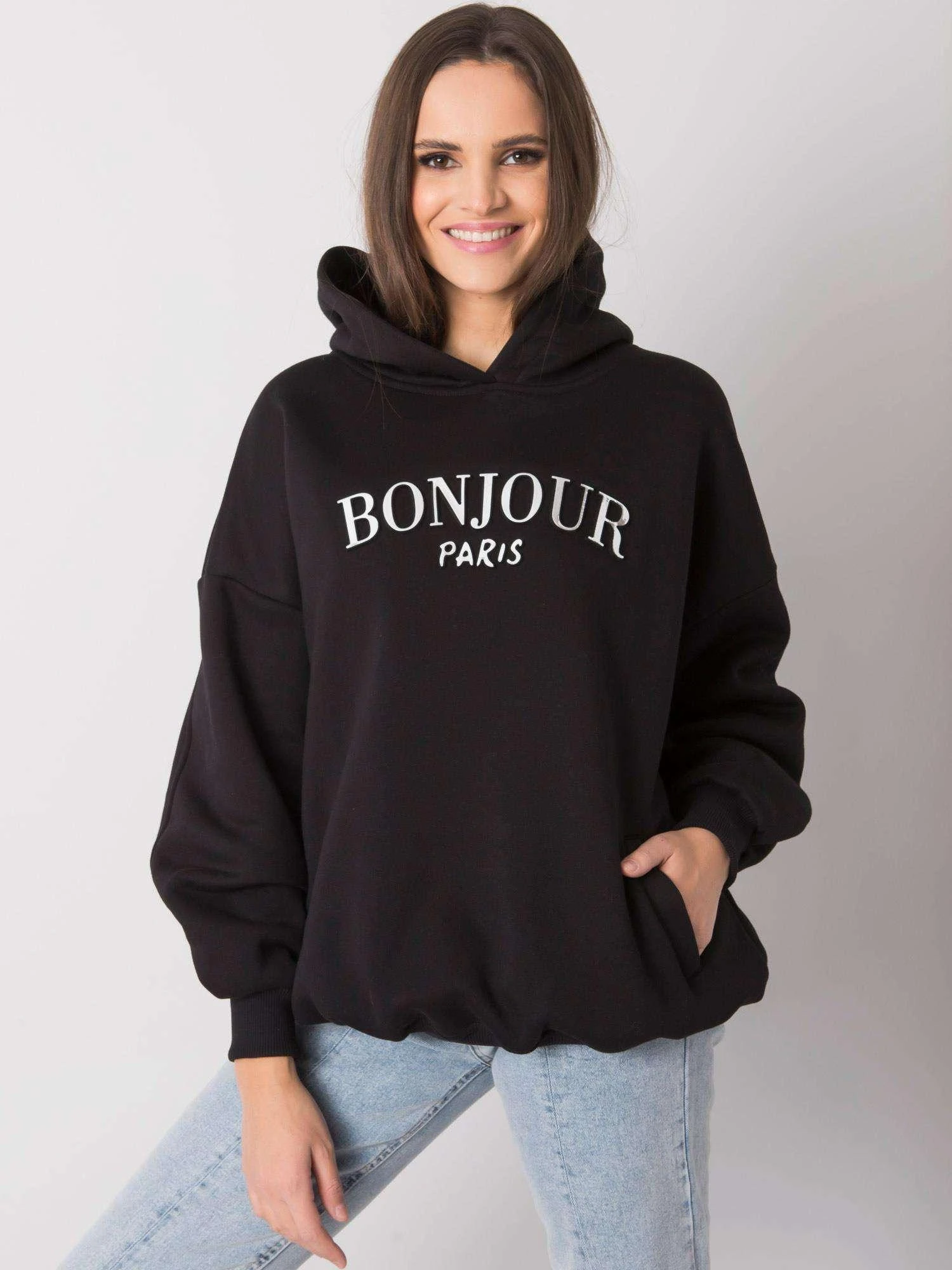 Rue Paris Megztinis-RV-BL-7357.35X-juodas
