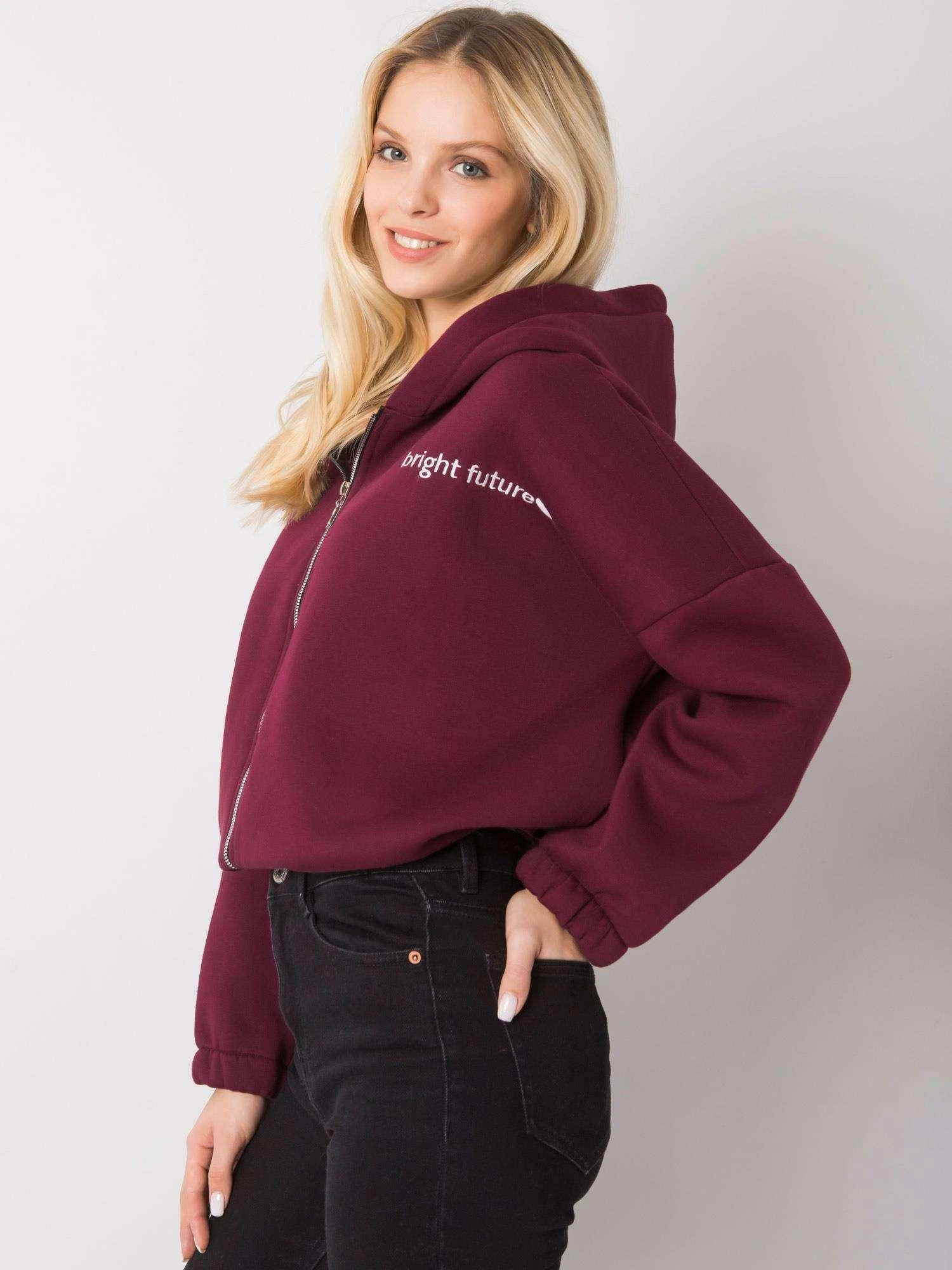 Rue Paris Megztinis-RV-BL-7366.31-bordo