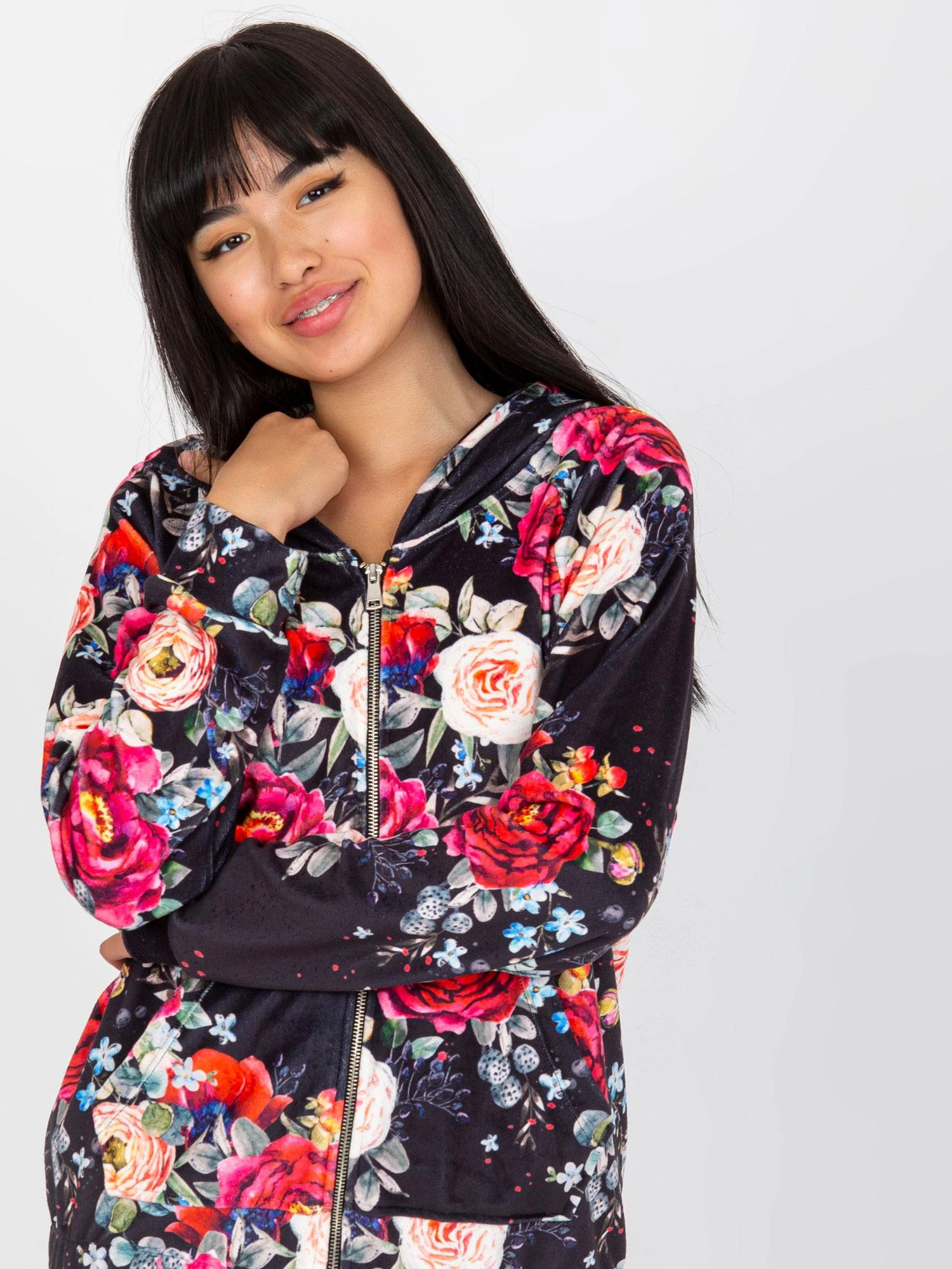 Rue Paris Megztinis-RV-BL-8143.83P-juoda-raudona